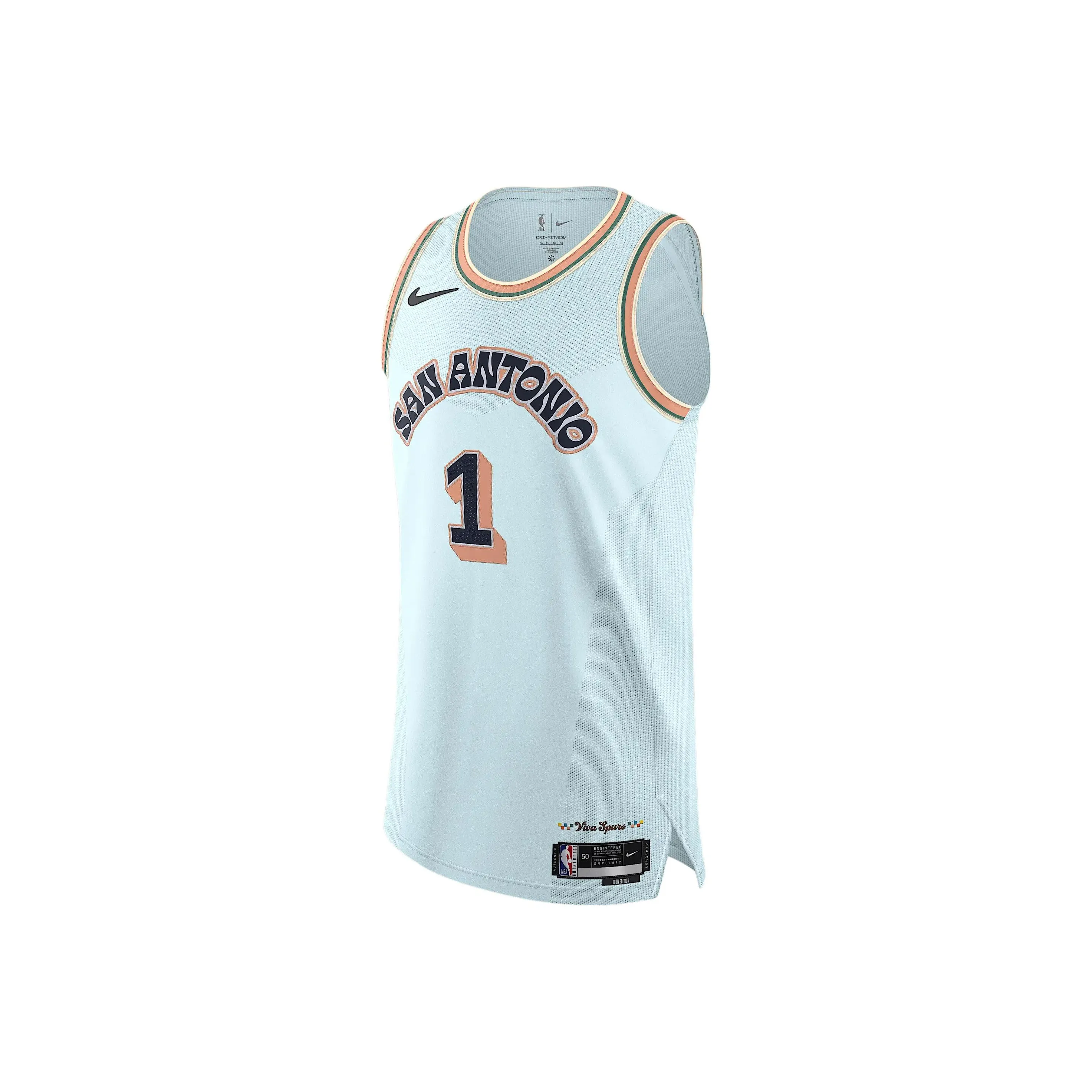 Nike X Nba San Antonio Spurs Victor Wembanyama Dri Fit Adv 2024/25 City Edition Autentics Swingman Jersey
