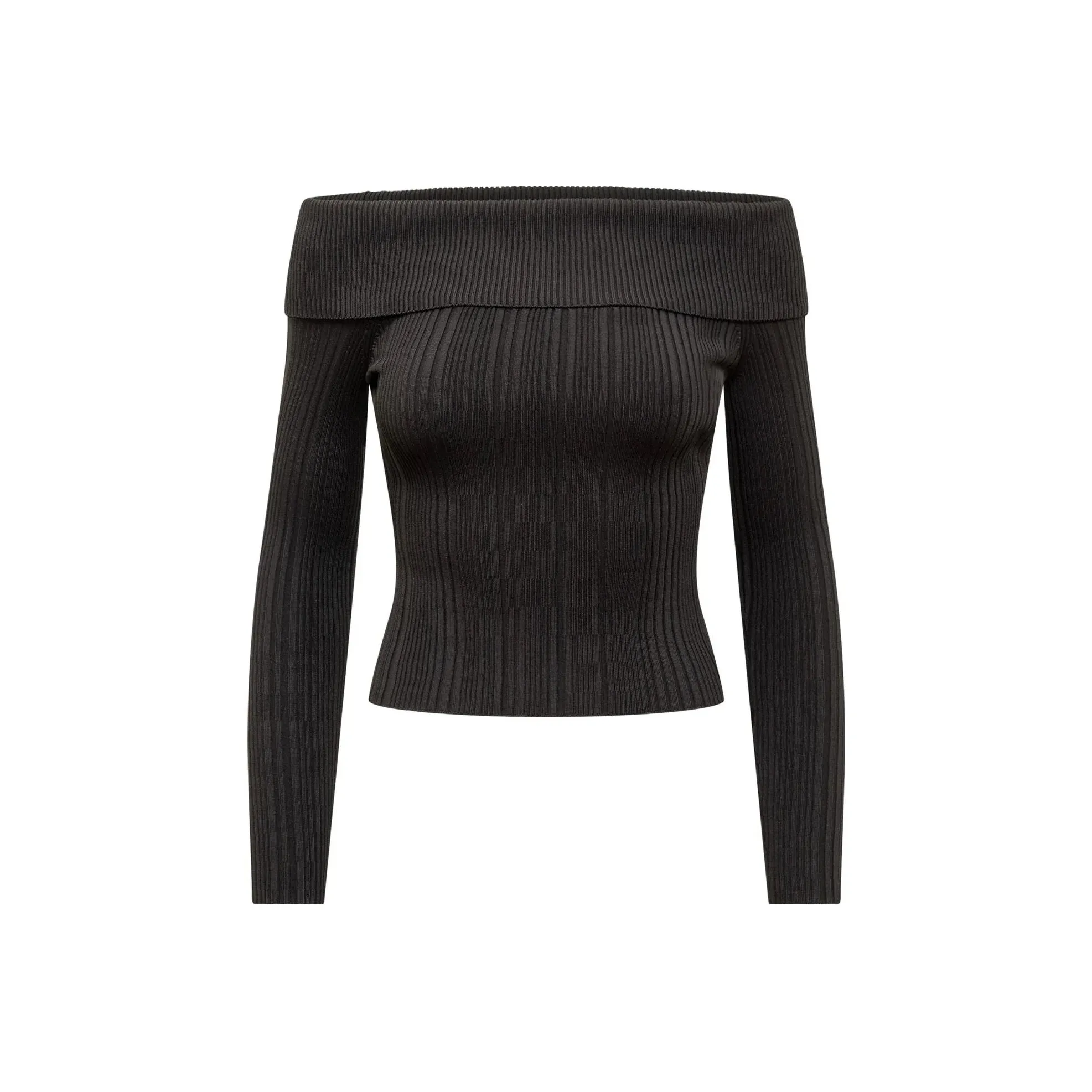 Self portrait Ribbed Off shoulder Blouse