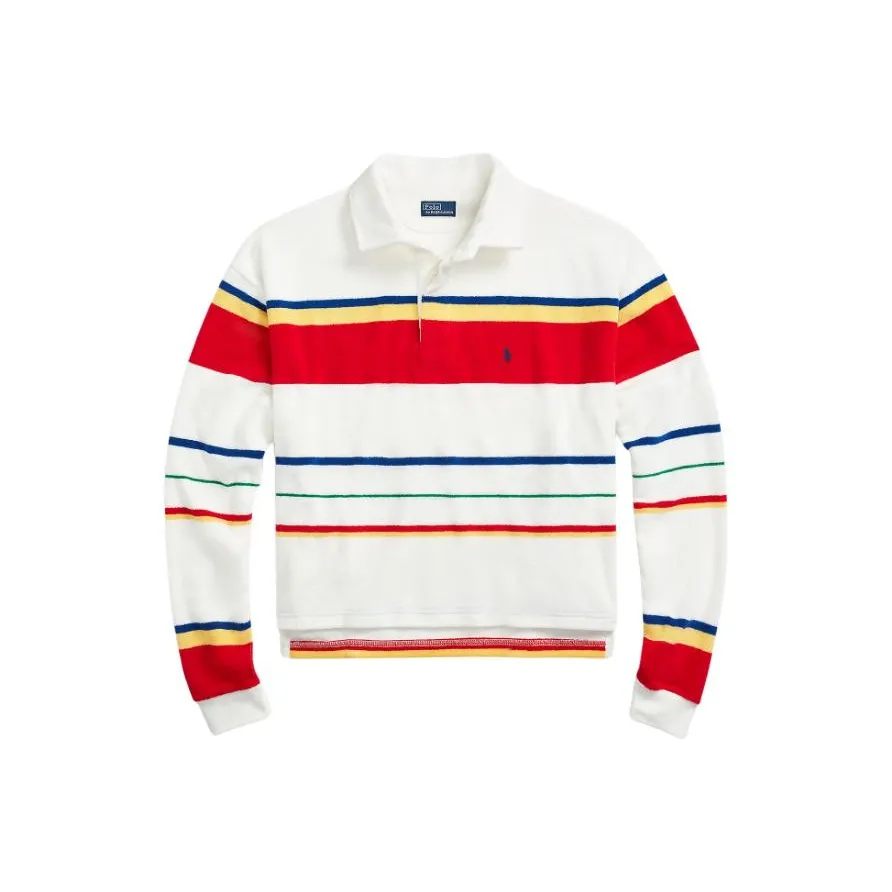 Polo Ralph Lauren Striped Terry Polo And Shorts Set