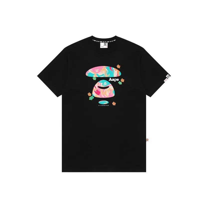 Aape By *A Bathing APE® Logo print Cotton jersey T shirt