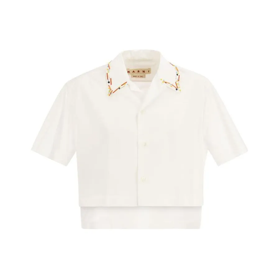 MARNI Экрю Женские Рубашки