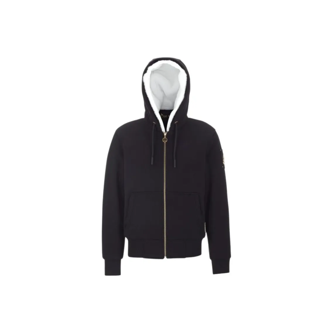 Moose Knuckles Logo Plaque Hoodie