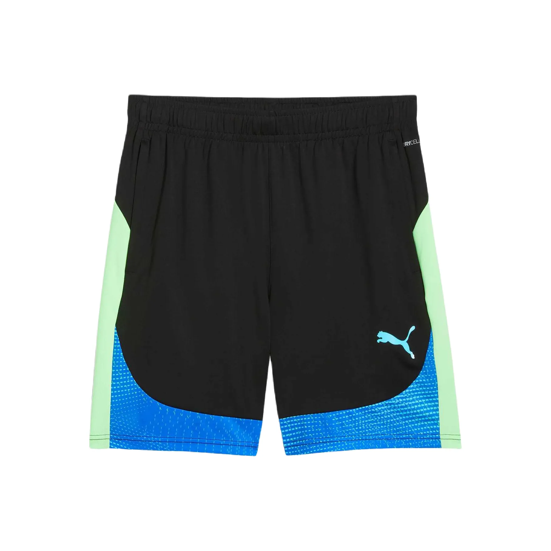 PUMA IndividualFINALSHORTS Soccer Bottoms Men's Black/Green Apple