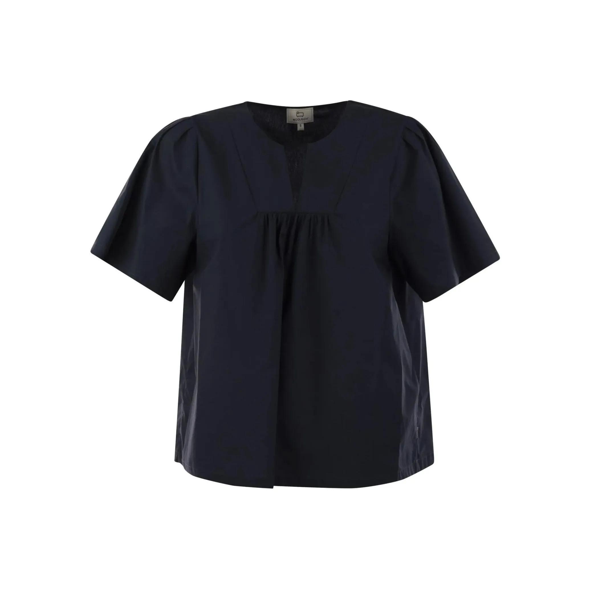 WOOLRICH V-Neck Straight Hem Blouse