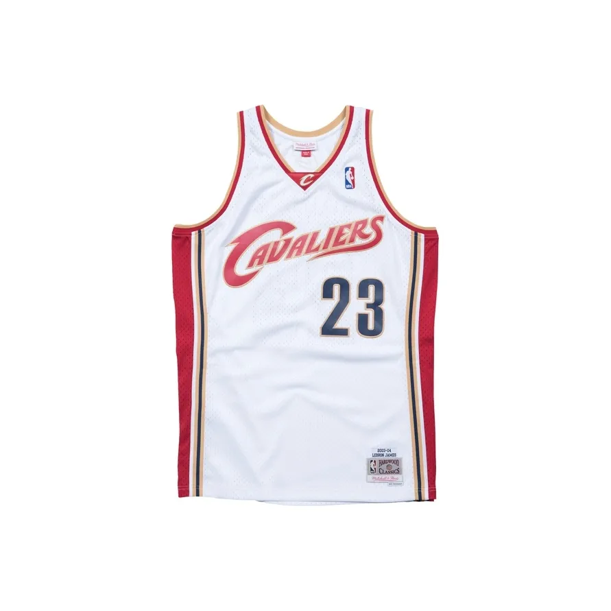 NBA x MITCHELL NESS Cavaliers James Баскетбольная Джерси Мужская Белая