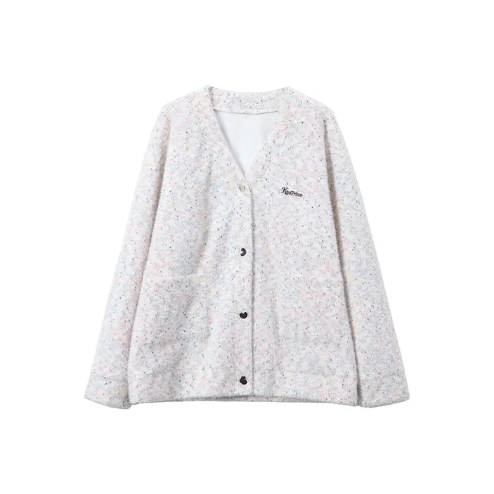 KING PRINCE Knitwear Fashion Basic Versatile, Fall Travel Women's Ecru