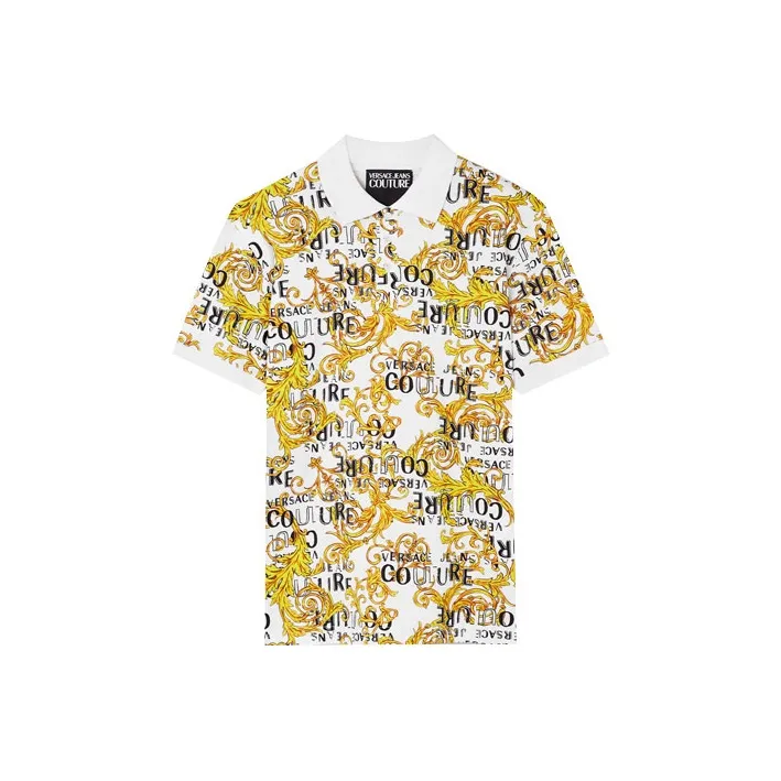 VERSACE JEANS COUTURE Polo Shirts Women's Gold