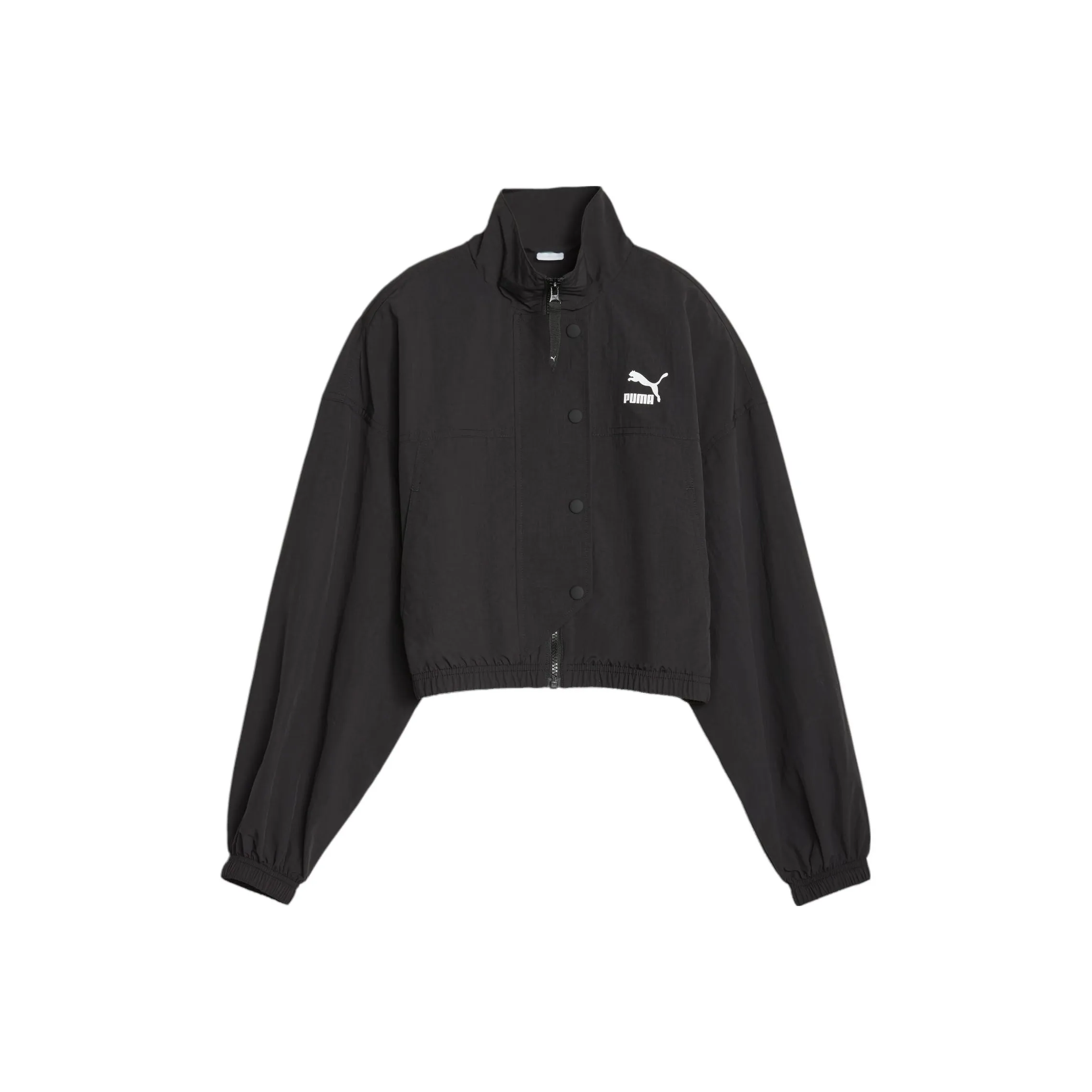 PUMA DARE TO Женская укороченная ткань вязаная куртка черная