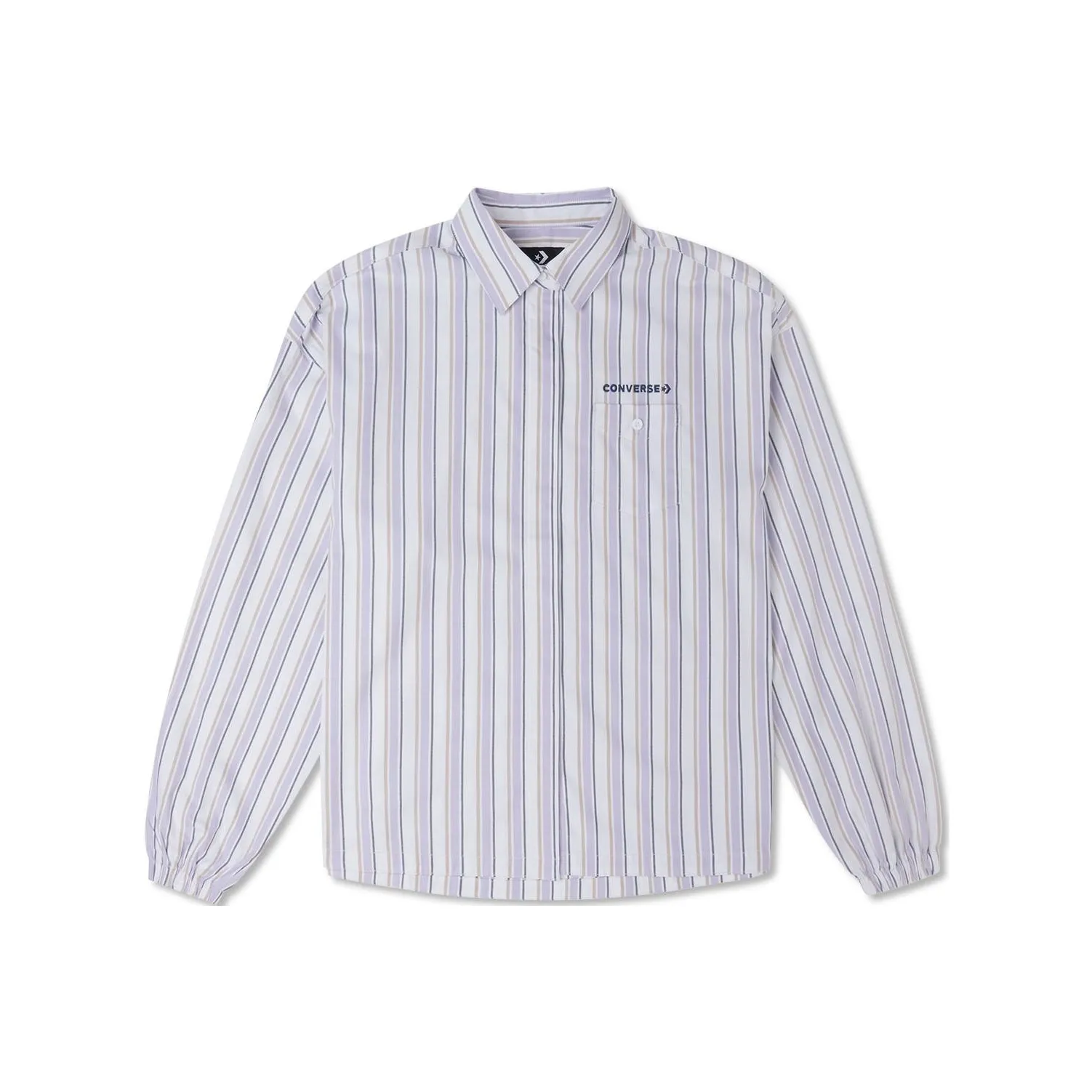 Converse Striped Woven Button Up Shirt