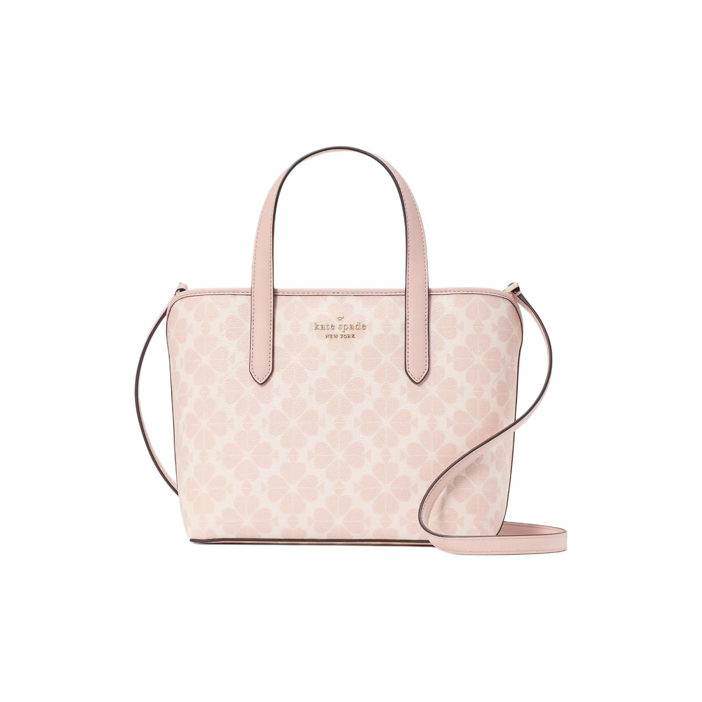 Kate Spade Flower PVC Tote Bag, Shopping Bag, Shoulder Bag, Crossbody Bag, Handbag Small Women's Pink