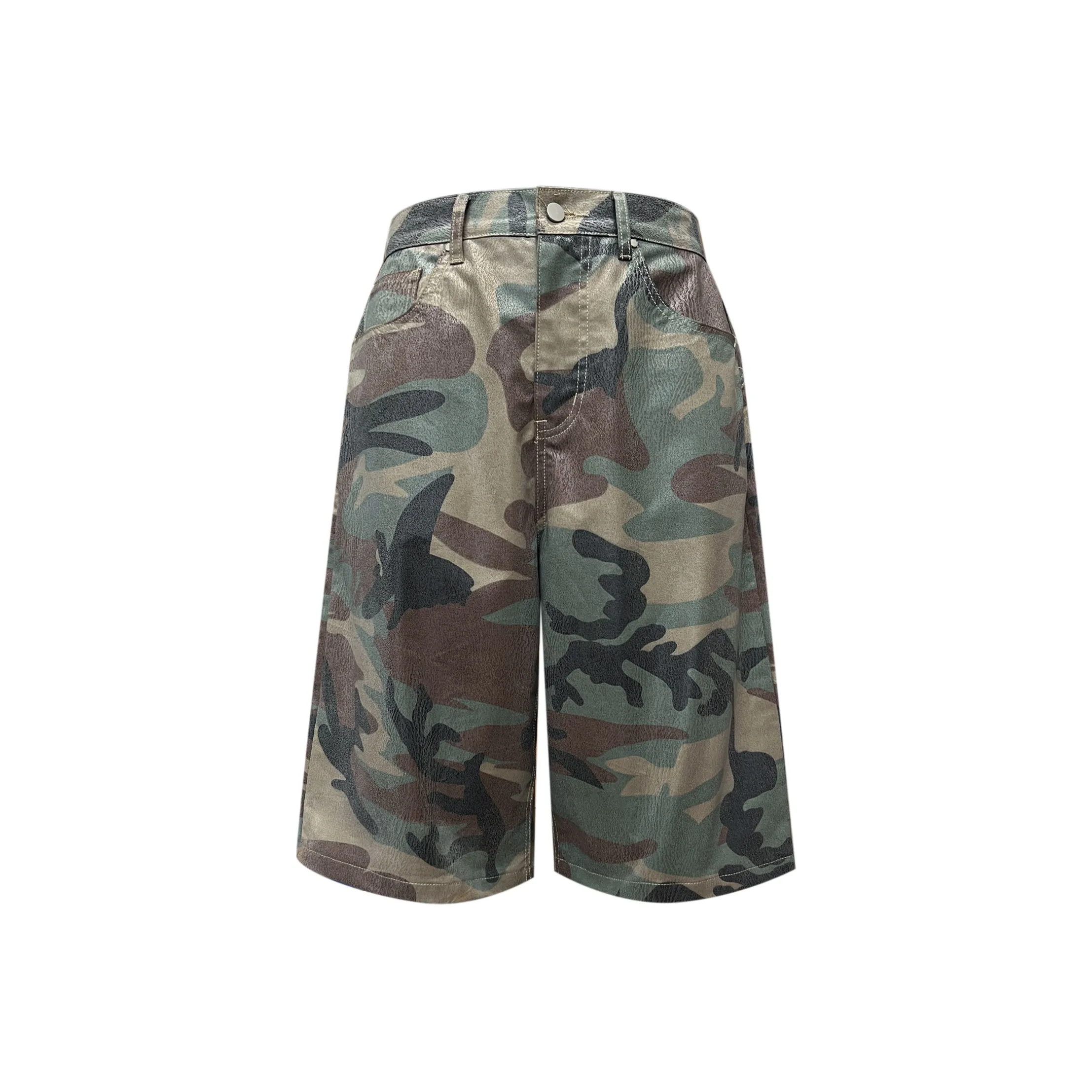 Rusure Casual Shorts Unisex Camouflage