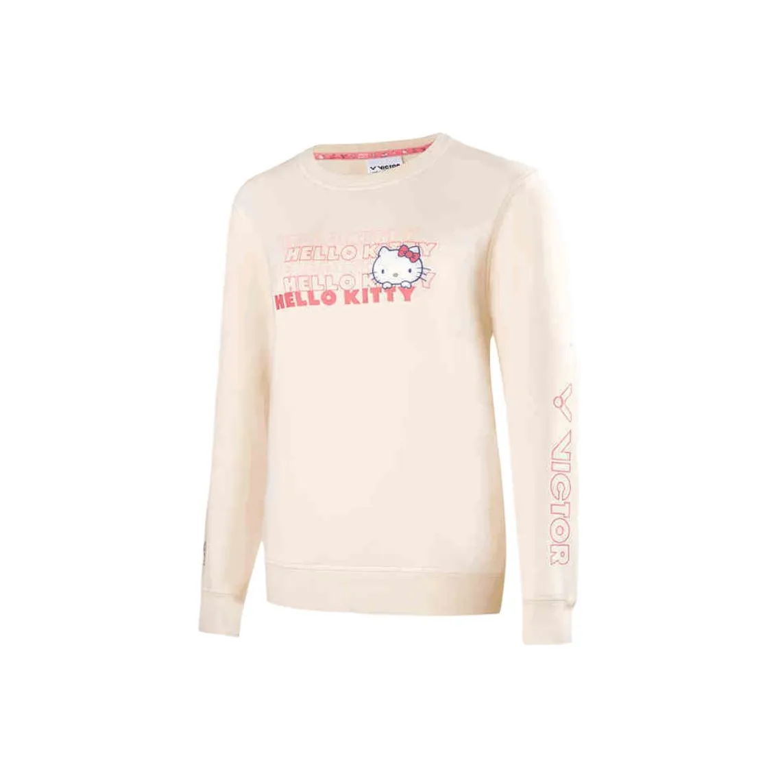 VICTOR x Sanrio/ HELLO KITTY Sweatshirt Women's Milk White