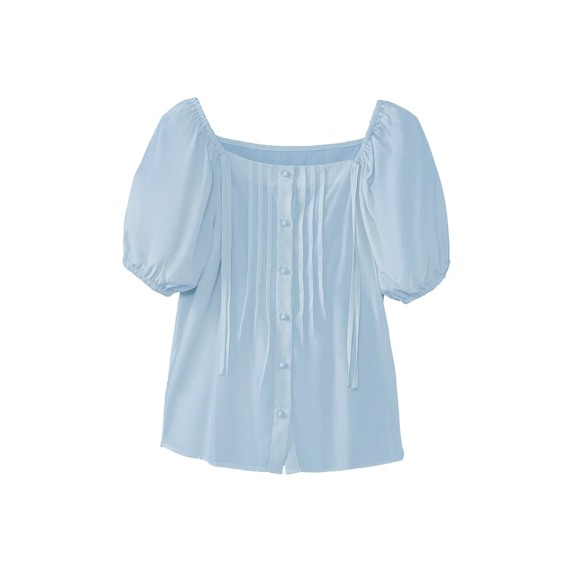 Fstudio Short Sleeved Shirt Women's Blue