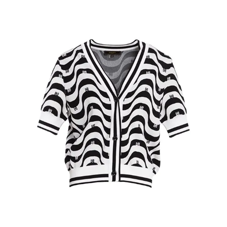 BESIONIA SS23 Трикотаж Женский Черный Белый Узор