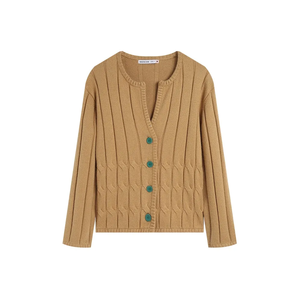 AMAZING SONG Knitwear Women's New Field Coffee