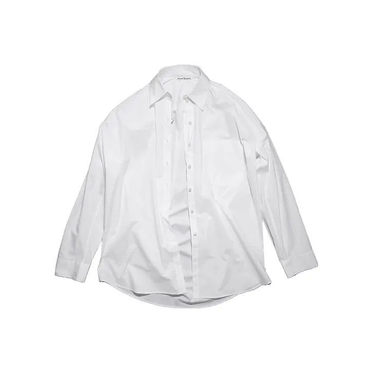 Acne Studios Ance Studios Button Up Curved Hem Shirt