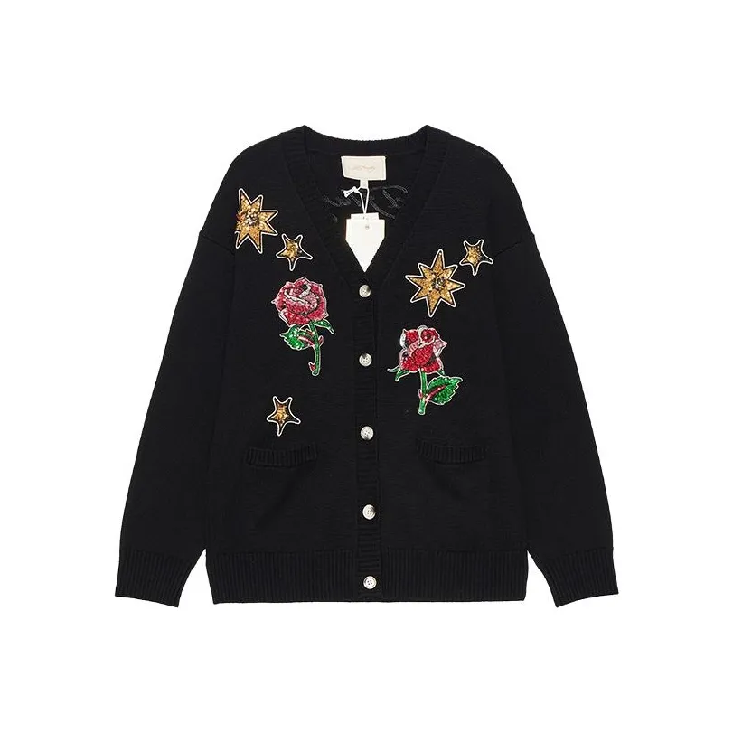 Ed Hardy Knitwear Women's Black E1PAW123