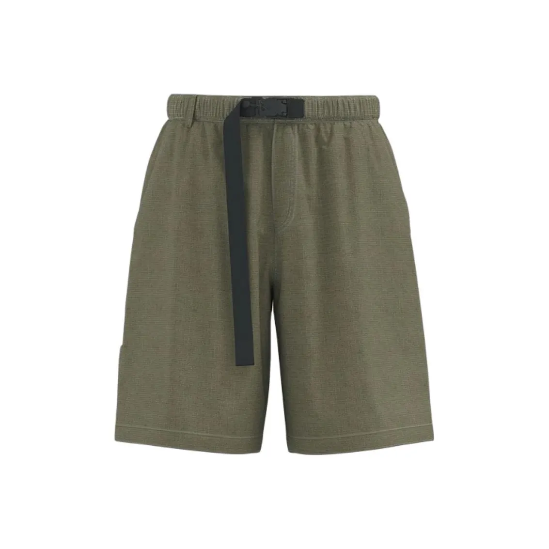 URBAN REVIVO Повседневные шорты Мужские Серый Зеленый Клетка