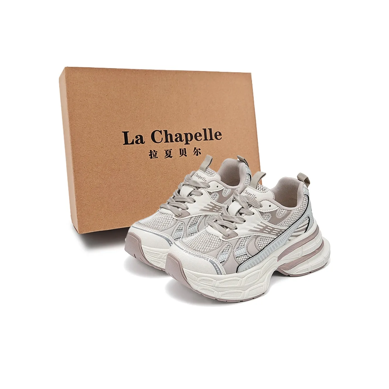 La Chapelle массивные кроссовки Low Top розовые женские