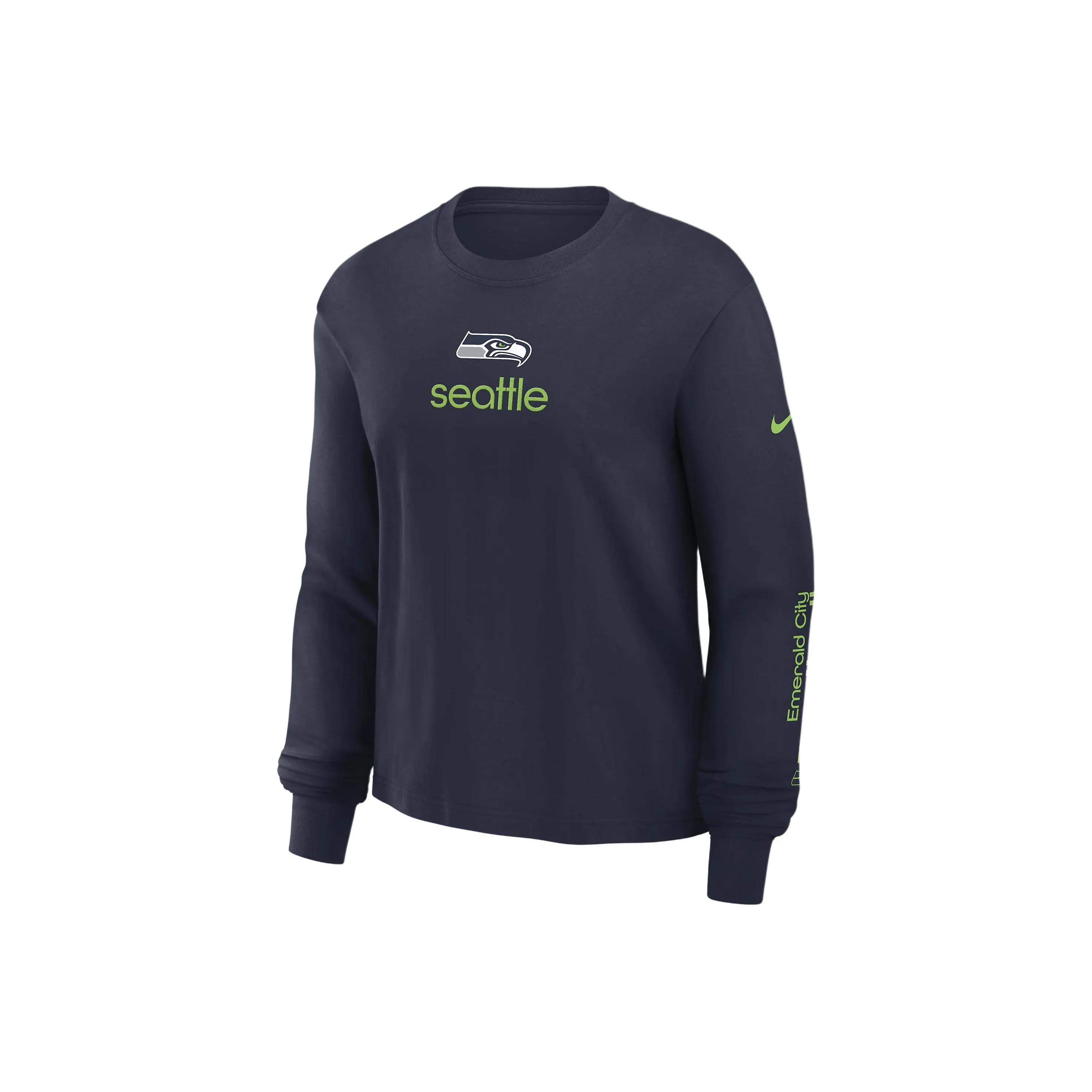 Nike Seattle Seahawks Boxy Women's Nike Nfl Long Sleeve T Shirt