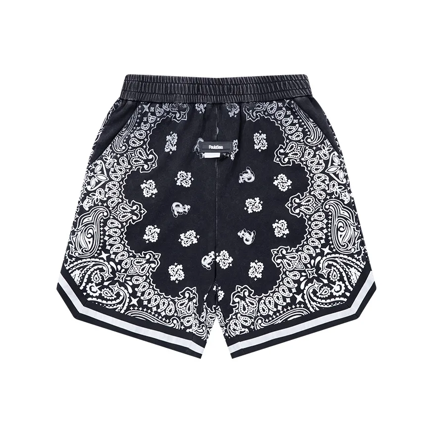 PAULASARA Повседневные шорты унисекс вымытый черный