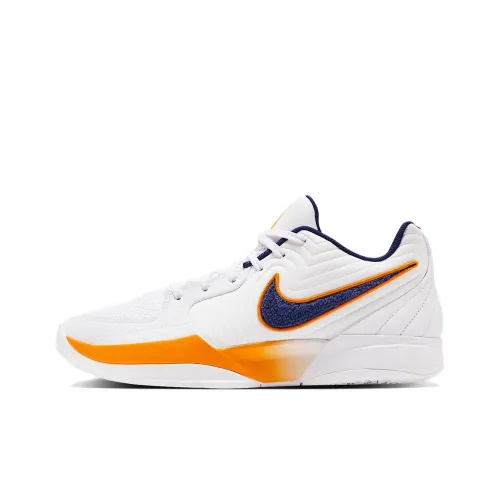 NIKE Ja 2 Баскетбольные кроссовки Низкие Белый/Солнечный Желтый/Космический Голубой Мужские