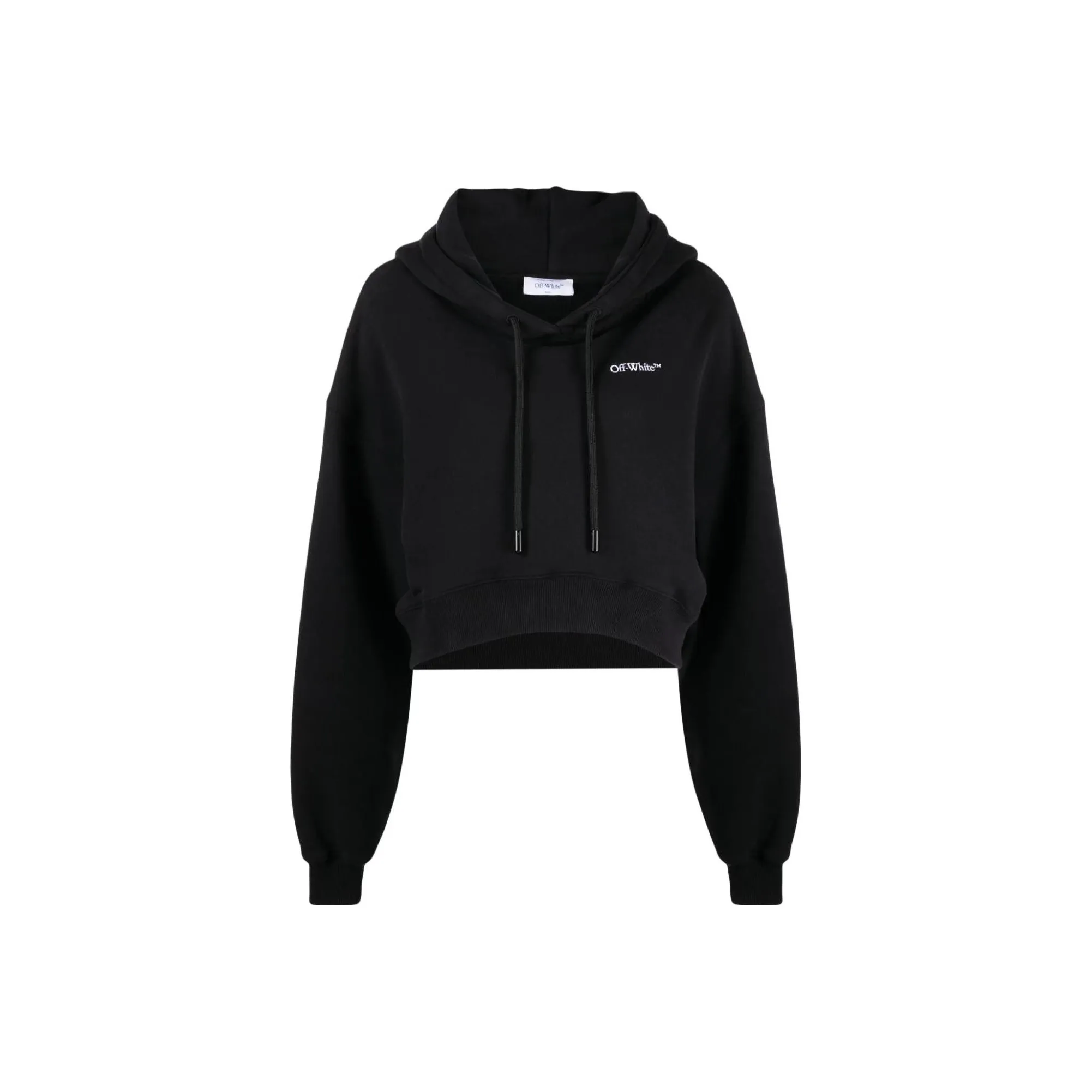 OFF WHITE Logo print Cropped Hoodie