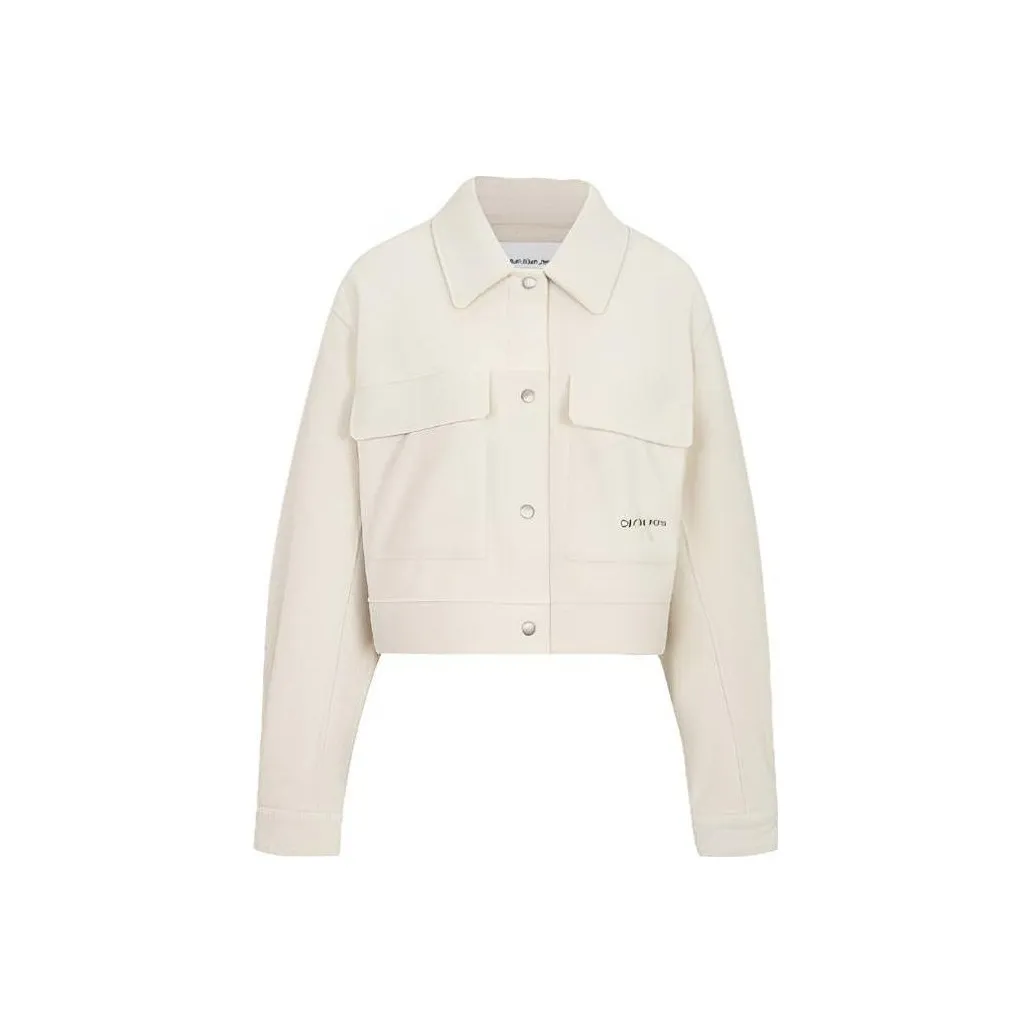 Calvin Klein Экрю Женские Куртки