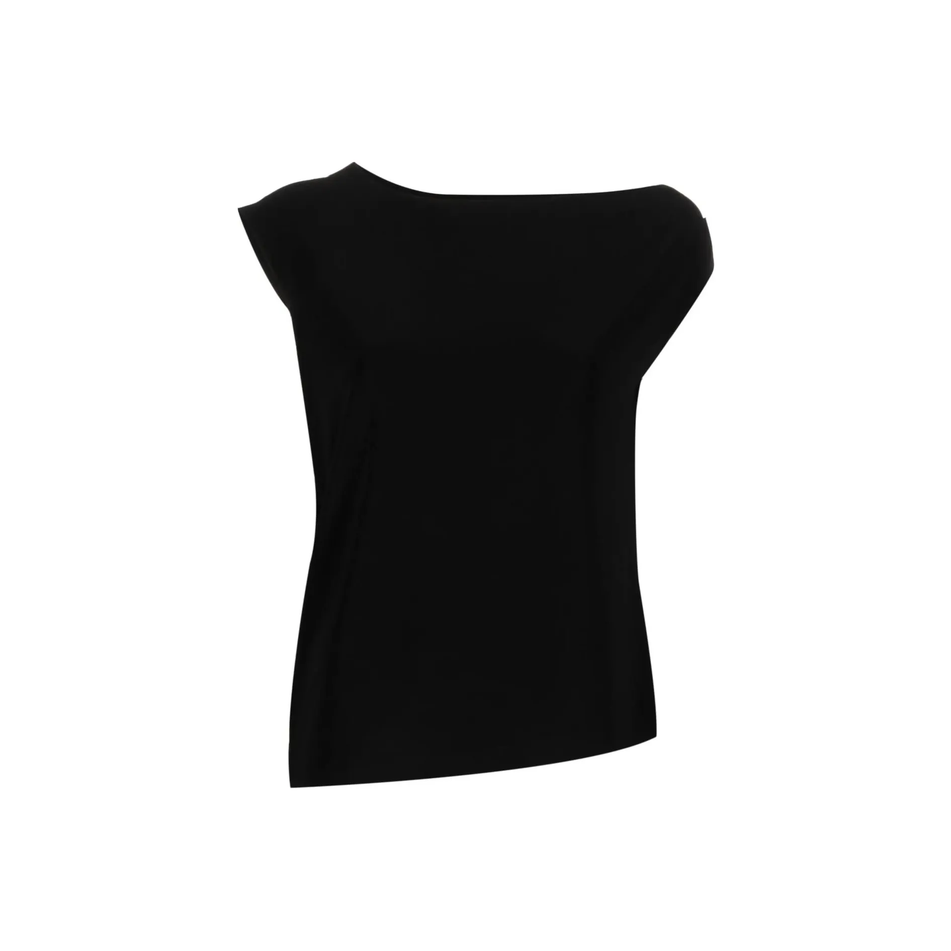 NORMA KAMALI Asymmetric Sleeveless Top