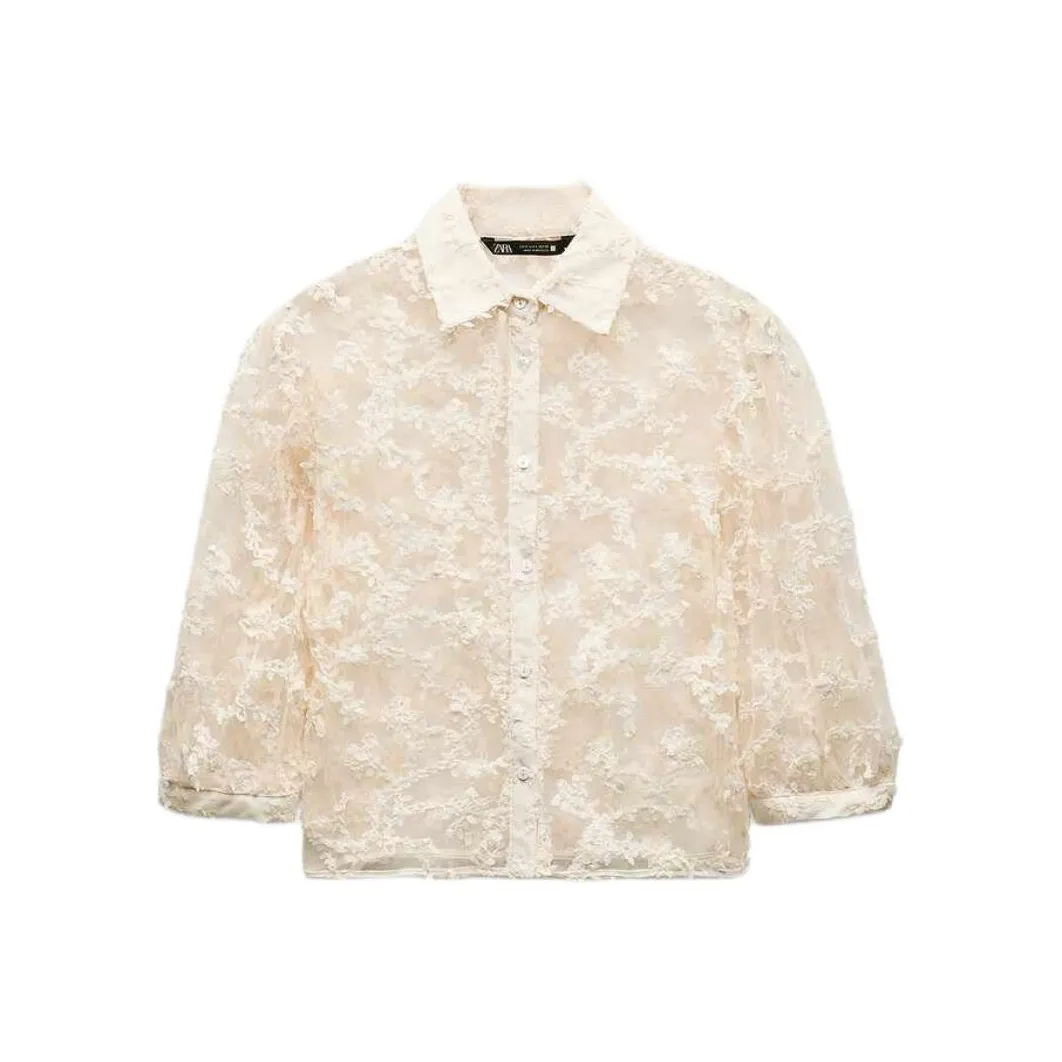 ZARA Желтые Женские Рубашки