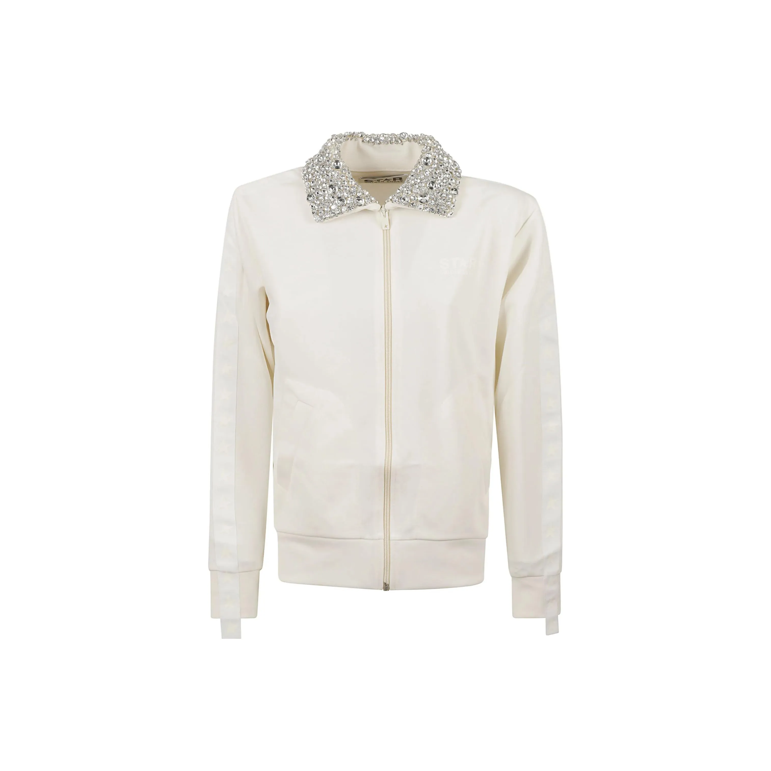 Golden Goose Deluxe Brand Collar Sequins Embellished Track Jacket