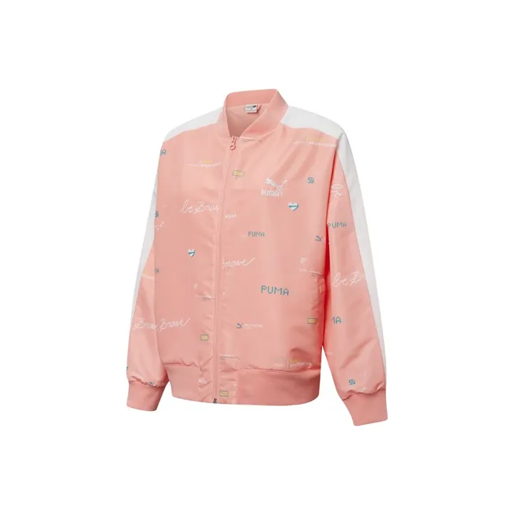 PUMA Casual Jackets Women's Apricot Red