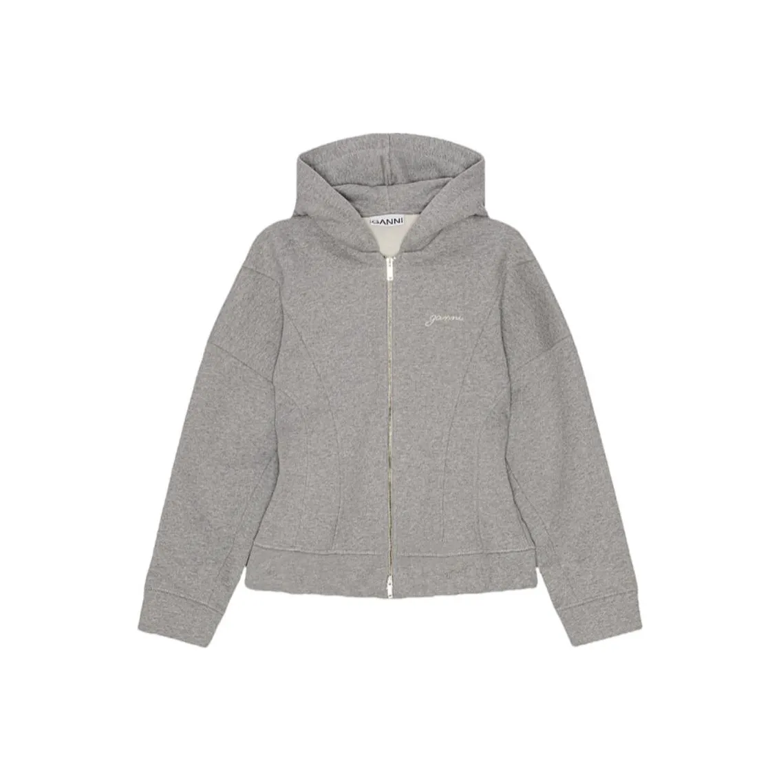 GANNI FW24 Свитшот Женский Paloma Голубой Серый Смешанный Цвет