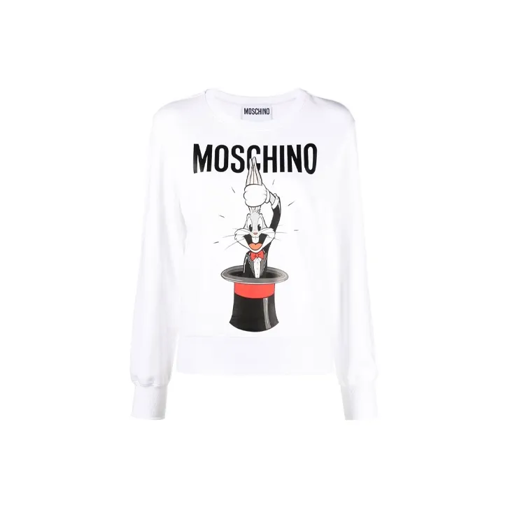 MOSCHINO Белый Женские Свитшоты