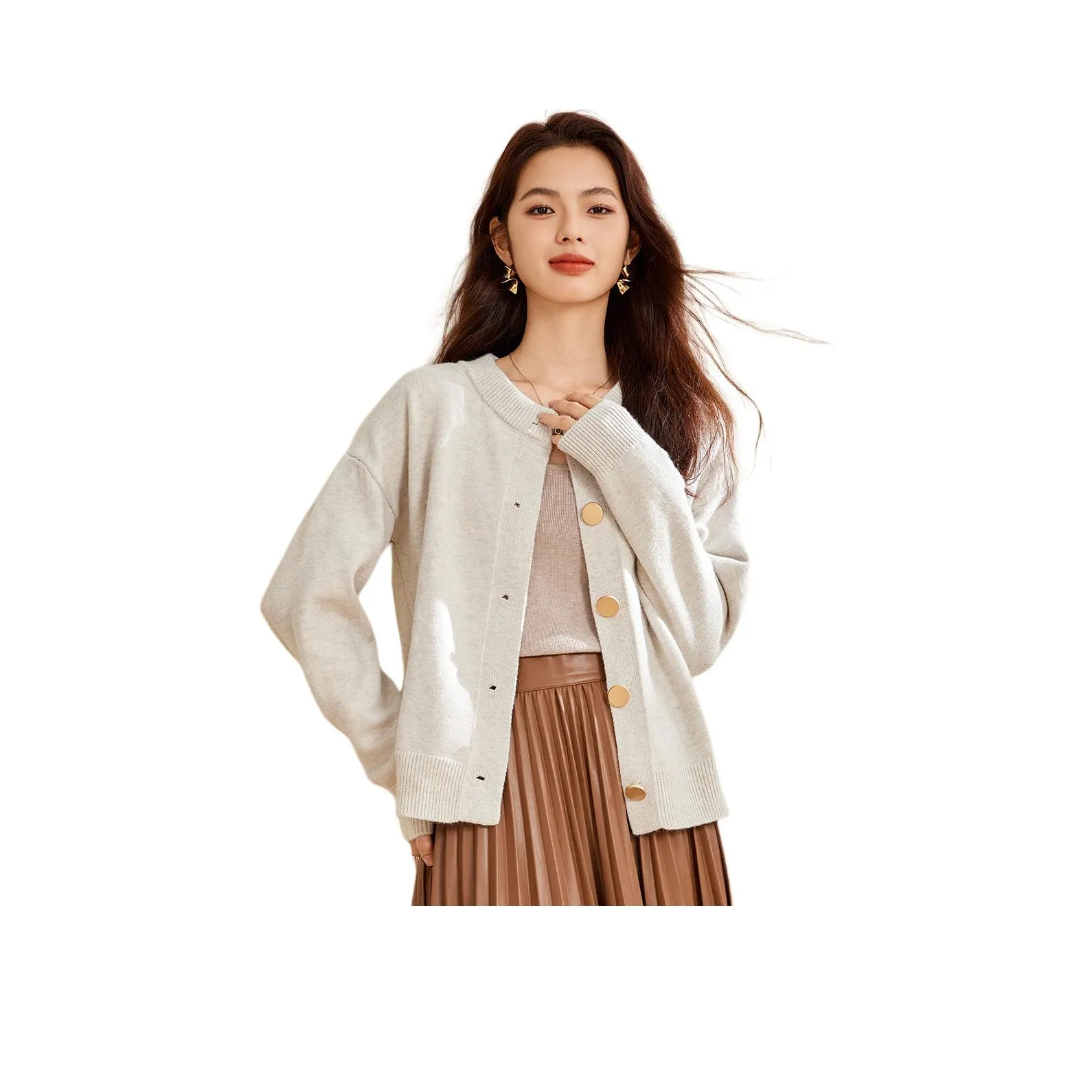 CARBAMMI Трикотаж Женский Бежевый