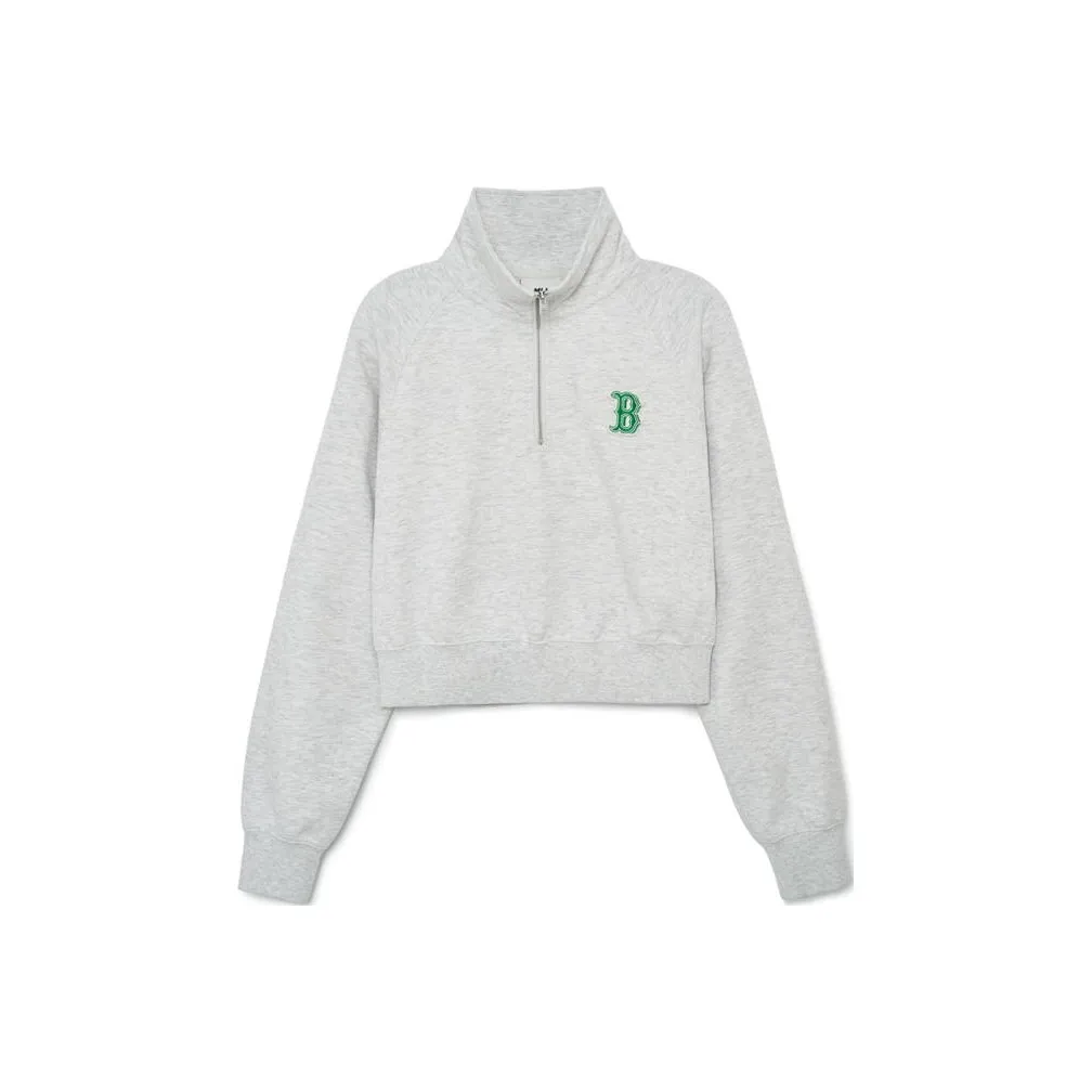 Mlb Base Logo Основа Логотип Толстовка Женские Серый