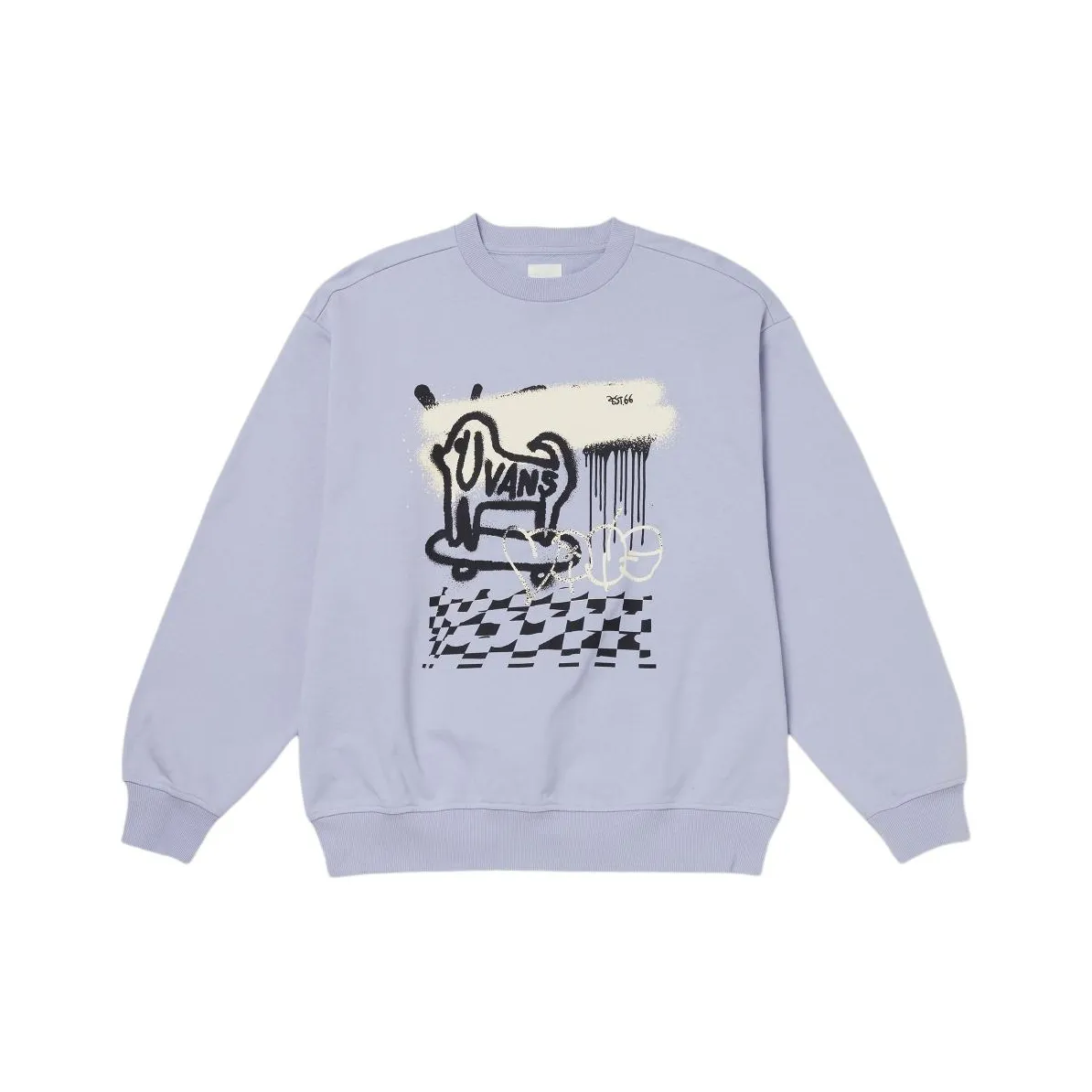 Vans Свитшот Женский Светло-фиолетовый