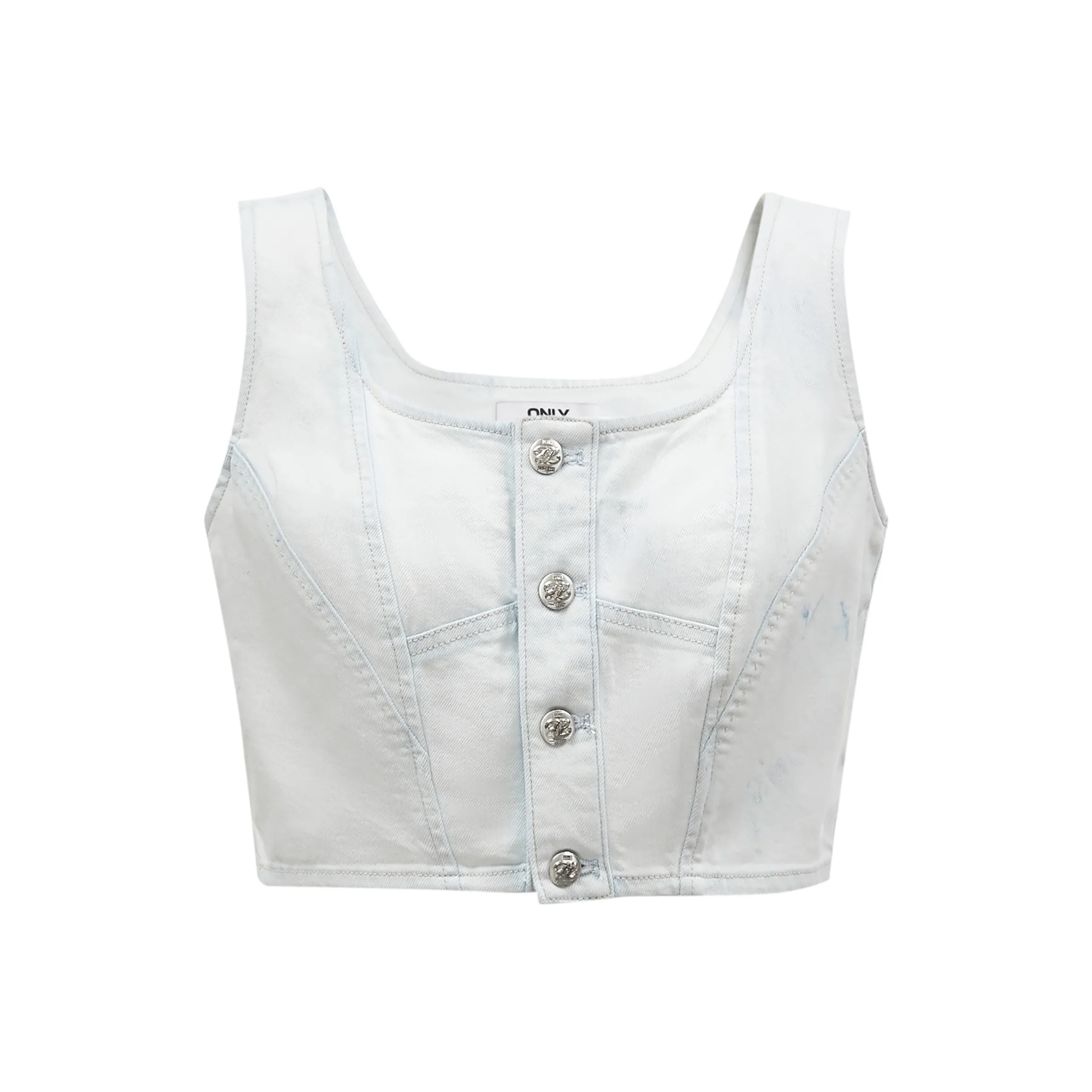 Only H3Z Деним Tie Dye Промытый Женские Шифоновые рубашки