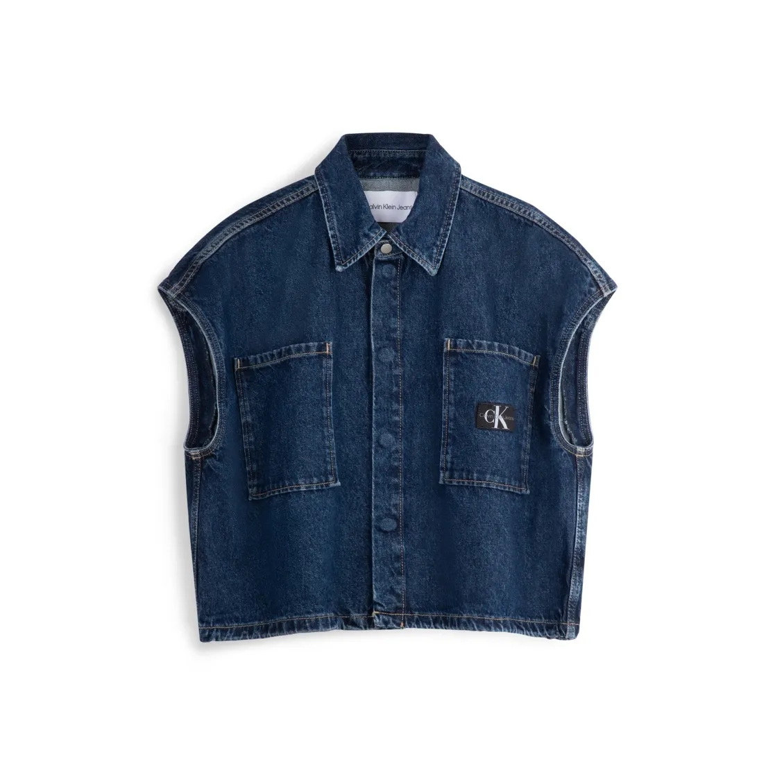 CALVIN KLEIN Shirt Women's Denim Dark Blue