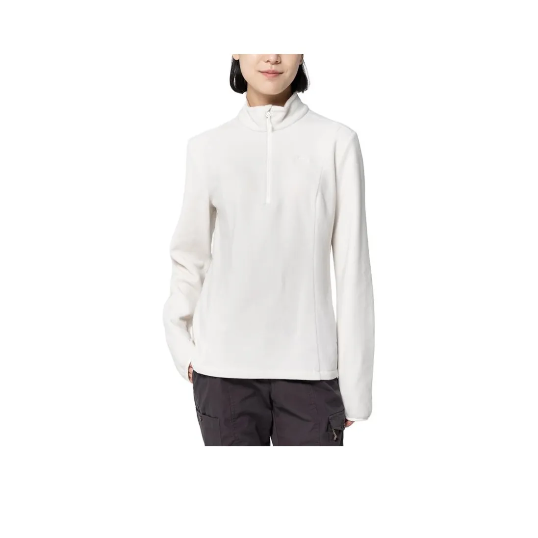 DECATHLON MH100 QUECHUA Флис Одежда Женские Лунный Камень Серый Экрю