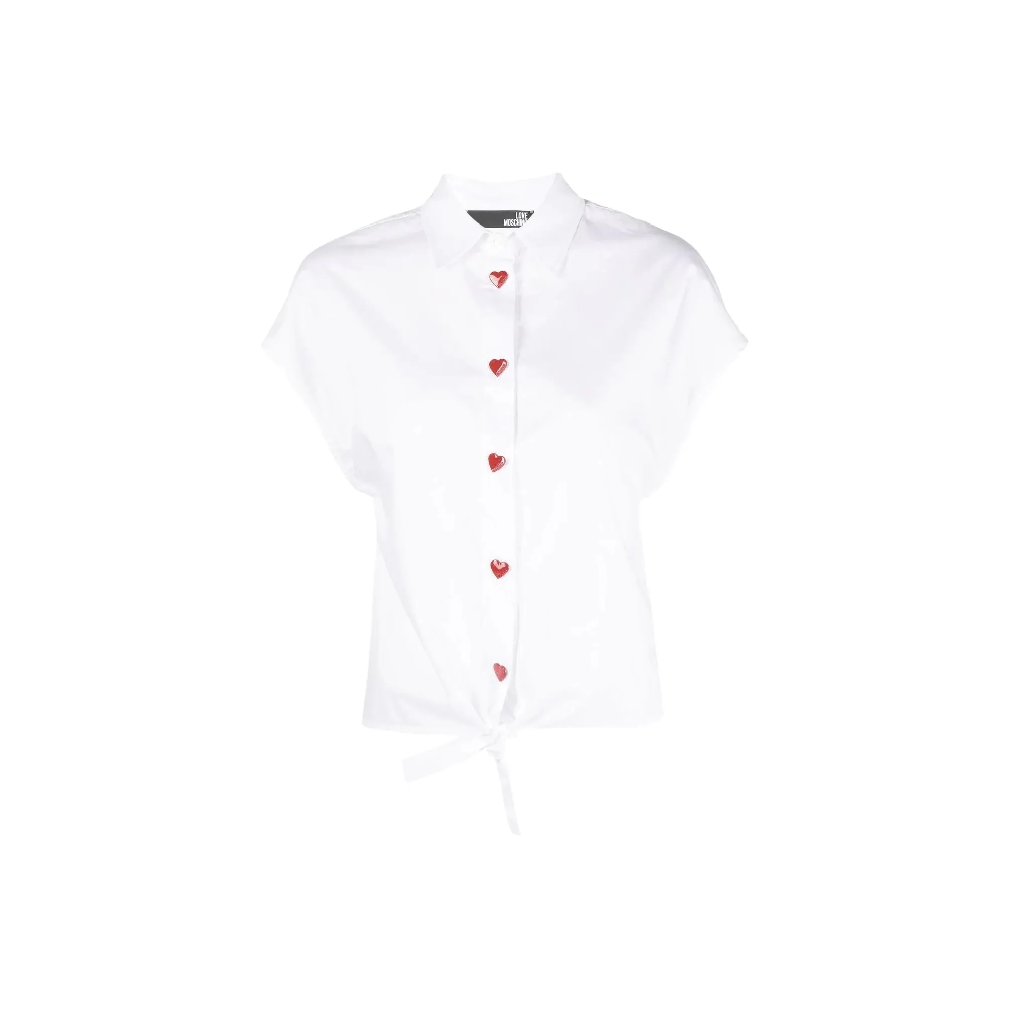 LOVE MOSCHINO Heart Button Short Sleeved Shirt