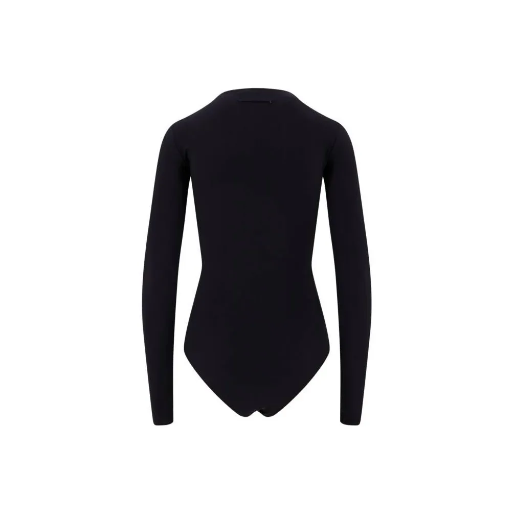 MM6 Maison Margiela Logo Printed Crewneck Bodysuit