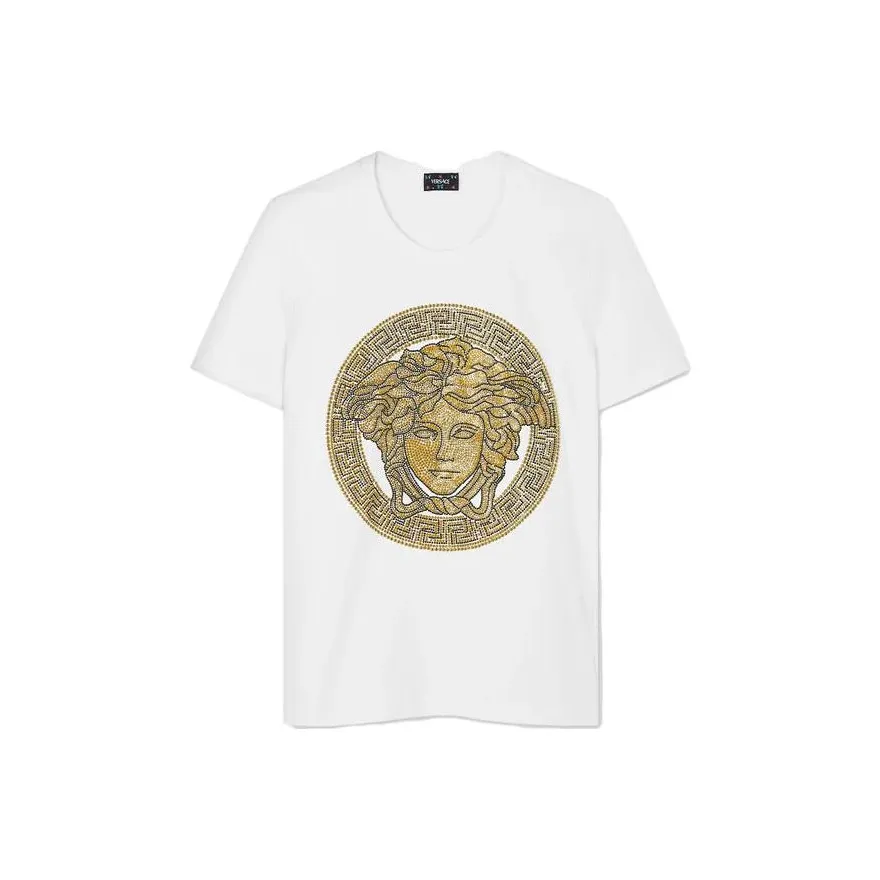 VERSACE Boke Flower Series T-рубашка Женская Белая