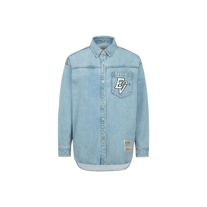 EVISU Shirts Women's Denim Blue