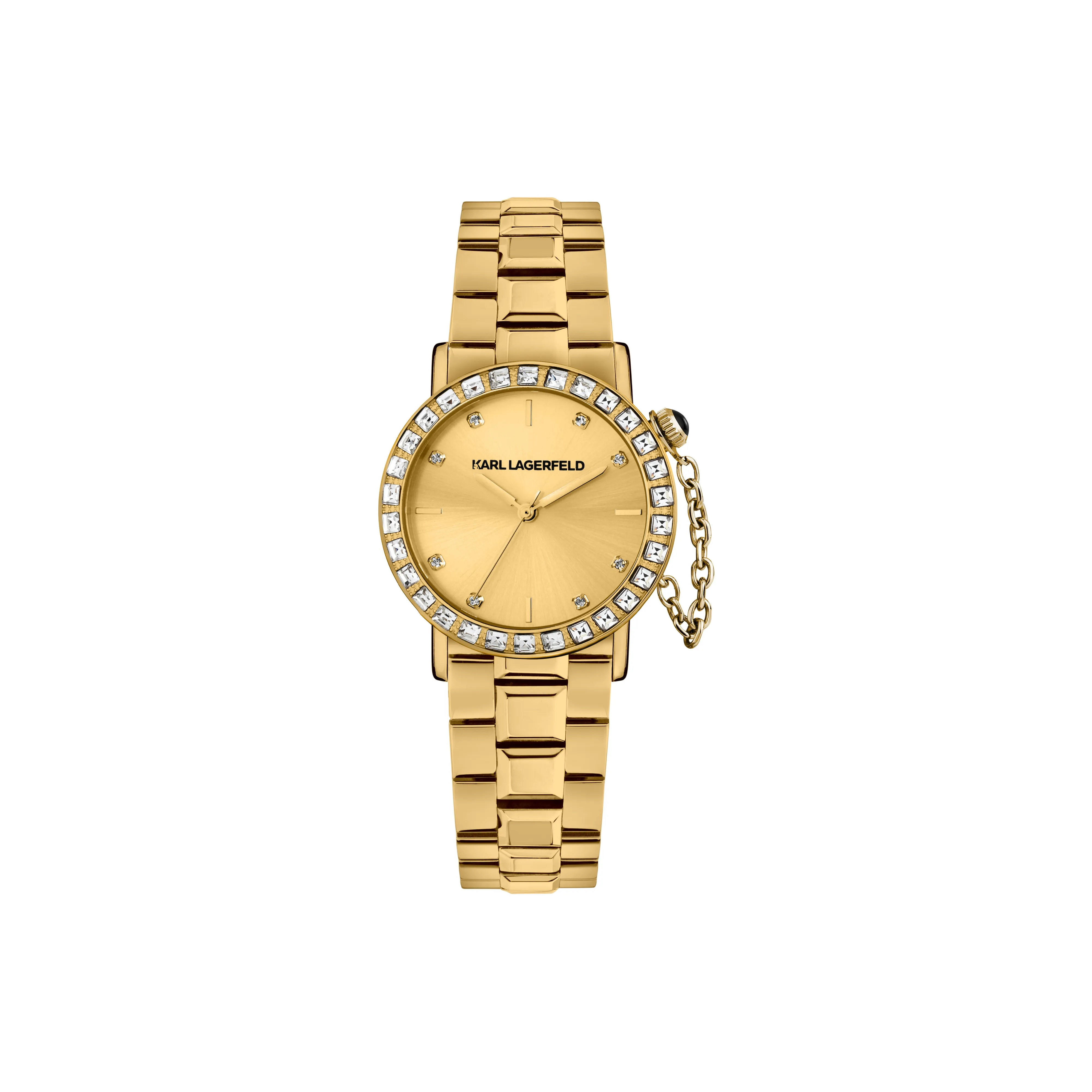 Karl Lagerfeld Old Money Style Fringe Collection Наручные часы Кварцевый механизм Стальной ремешок 33 мм