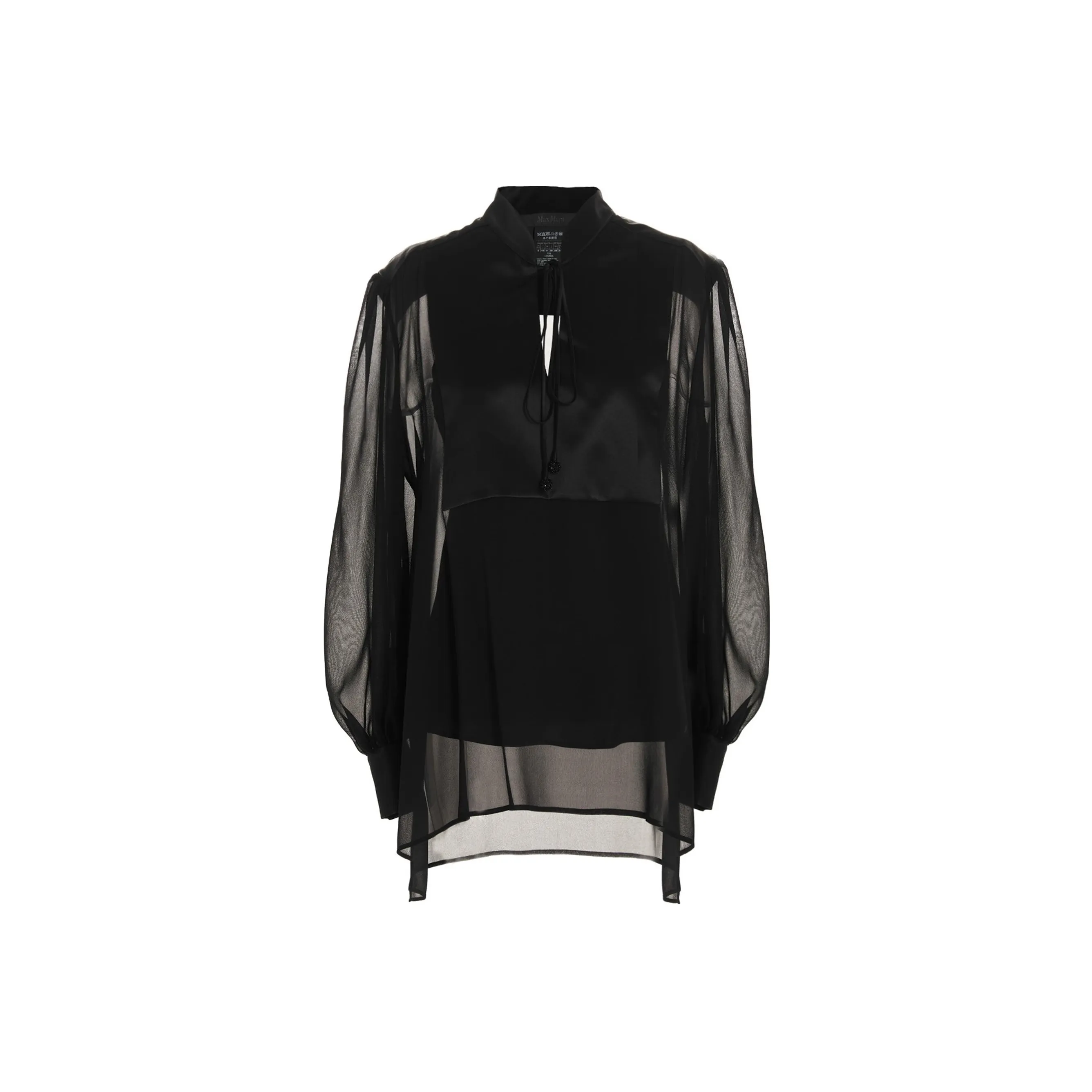 MaxMara Cut Out Long Sleeved Blouse