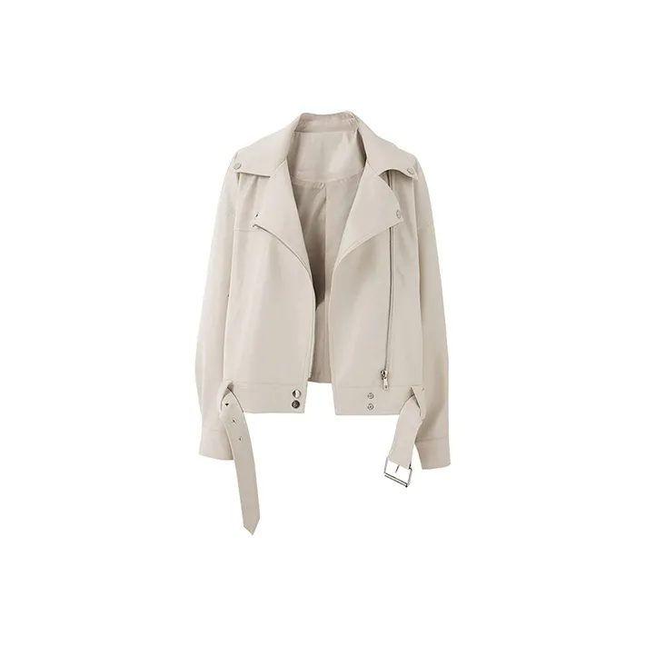 SOON FLOWER Jackets Coats Women's Beige Apricot