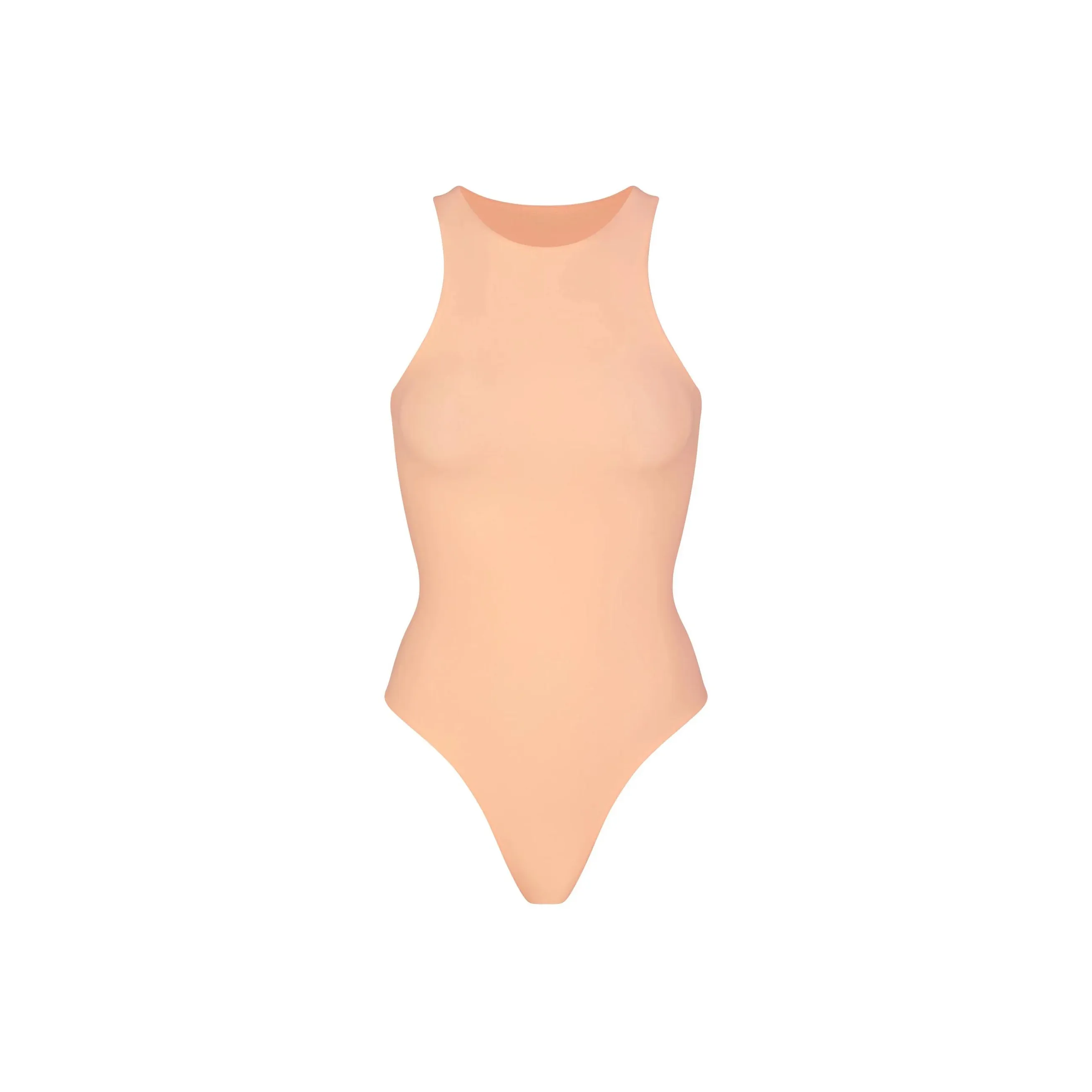 SKIMS FITS EVERYBODY HIGH NECK BODYSUIT Bodysuits Women's Faded Nectar