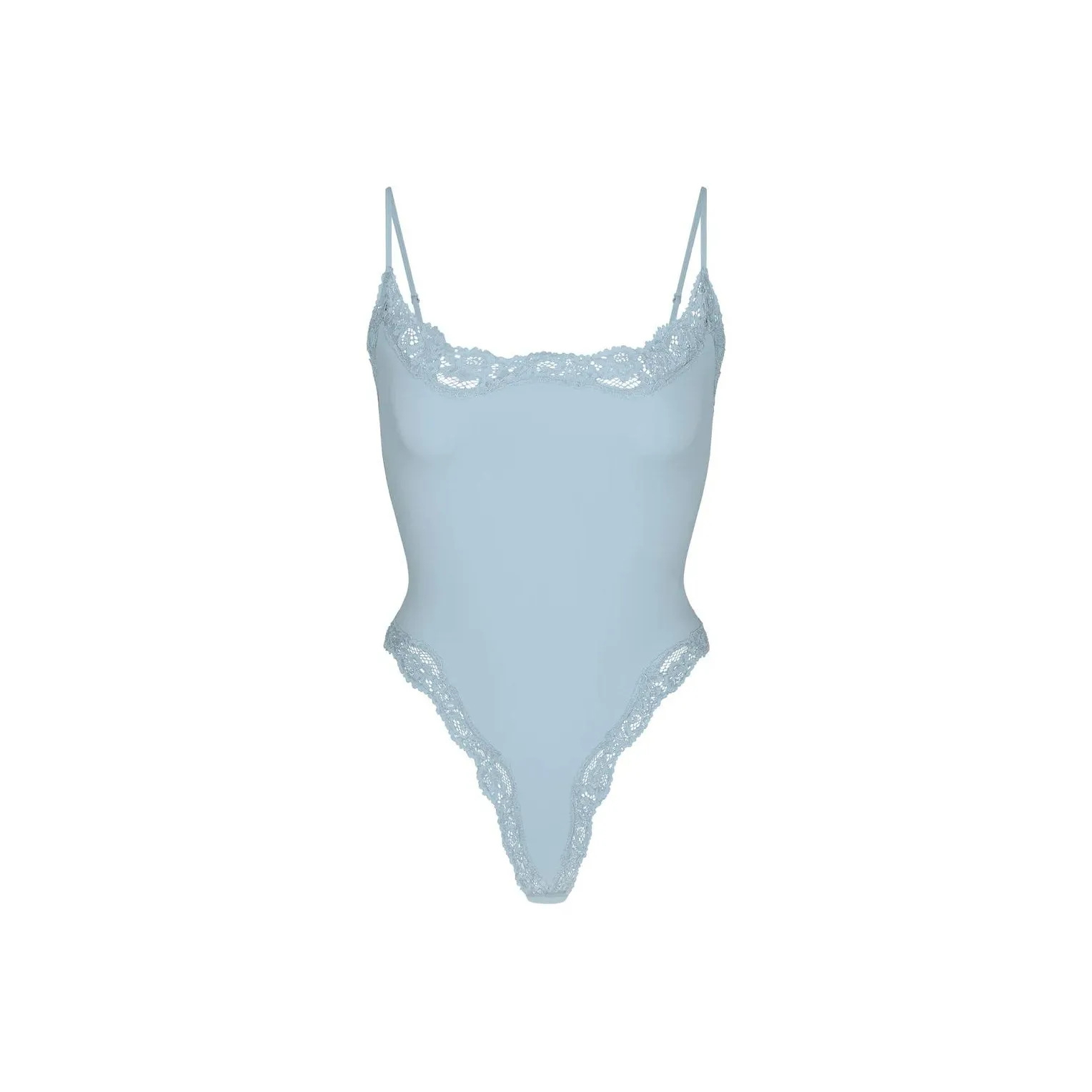 SKIMS FITS EVERYBODY LACE CAMI BODYSUIT Bodysuits Women's DENIM/Denim