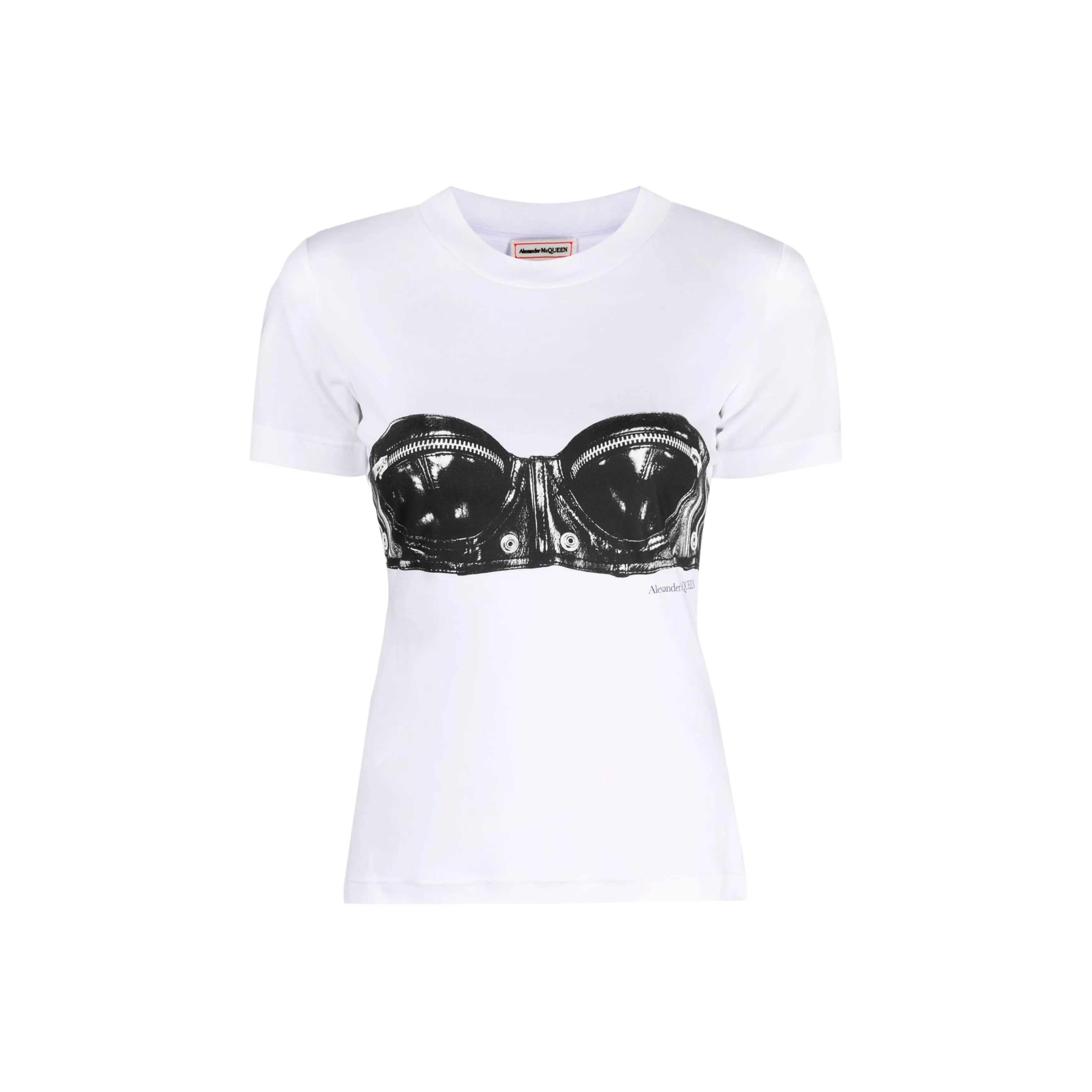Alexander McQueen Biker Bra T Shirt